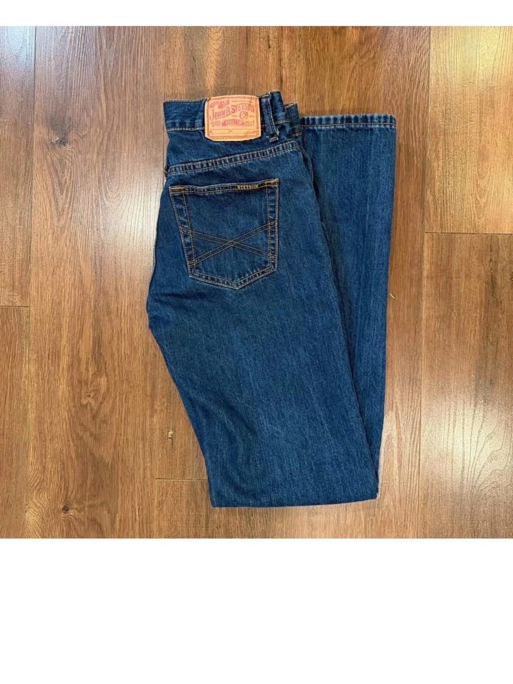 JOHN B. STETSON No. 1312 Modern Straight Leg Jeans Size 31x36